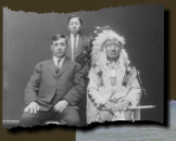 Sitting to the left is Reuben Estes, brother to Elizabeth, son of Benjamin and Melissa.