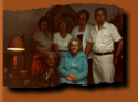 6 of Roby's grown children in the 1970's or 80's - Emma is center in blue