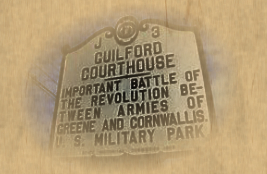 Historical marker at Battleground site