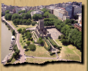 Bristol Castle as the ruins appear today - Site of Sir Henry's execution by beheading