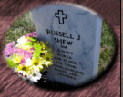 Russell's Headstone at Salisbury National Cemetery