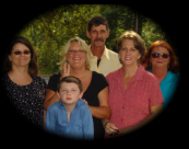Michelle with dad Johnny, stepmom Renay, sisters Sherri and Kim and brother Cody
