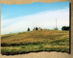 Wounded Knee hill, location of Hotchkiss guns during massacre and subsequent mass grave of victims.