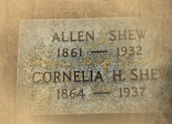 Allen"s and Nina's grave stone